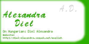 alexandra diel business card